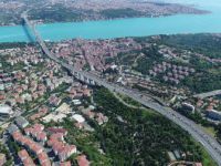 İstanbul, 15 Temmuz Şehitler Köprüsü’nde Trafik Yoğunluğu Havadan Görüntülendi