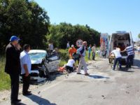 Tekirdağ’da Saray ilçesinde Üç Araç Birbirine Girdi: 6 Yaralı