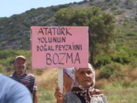 Kuşadası’nda Köylülerden Taş Ocağı Eylemi