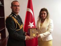 Yeni Askeri Ateşe'den Üsküp Büyükelçimiz Tülin Erkal Kara'ya ziyaret