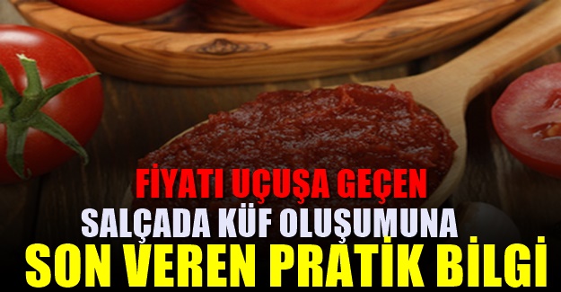 Salçanızı uzun süre kullanmak ve küf oluşmasını engellemek için 1 damlası yetiyor..