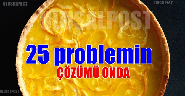 Harikalar yaratmaya ne dersin? Limonla çözülebilen 25 Sorun: