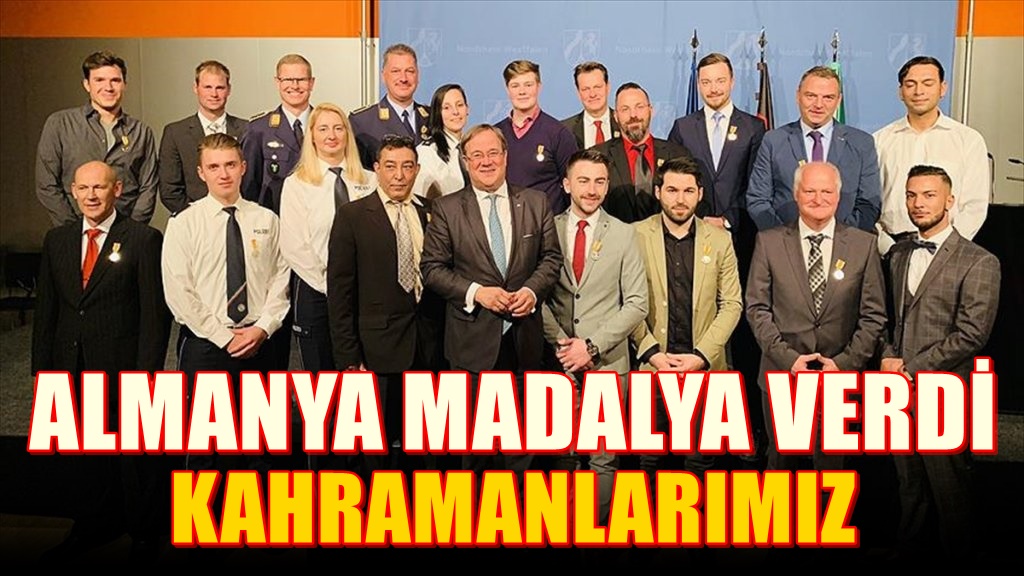 Almanya'da 4 Türk'e 'Kahramanlık Madalyası'