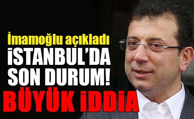 İmamoğlu Aldıkları ihbarı açıkladı :