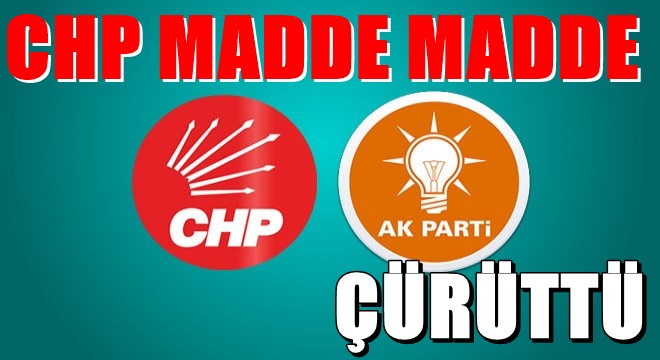 CHP'den AKP'nin Büyükçekmece iddialarına madde madde yanıt