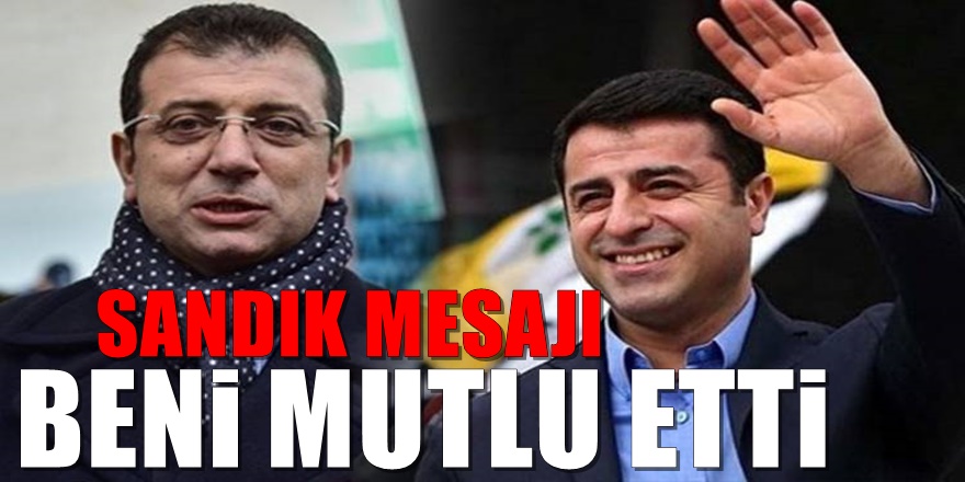 Ekrem İmamoğlu'dan çarpıcı Selahattin Demirtaş açıklaması