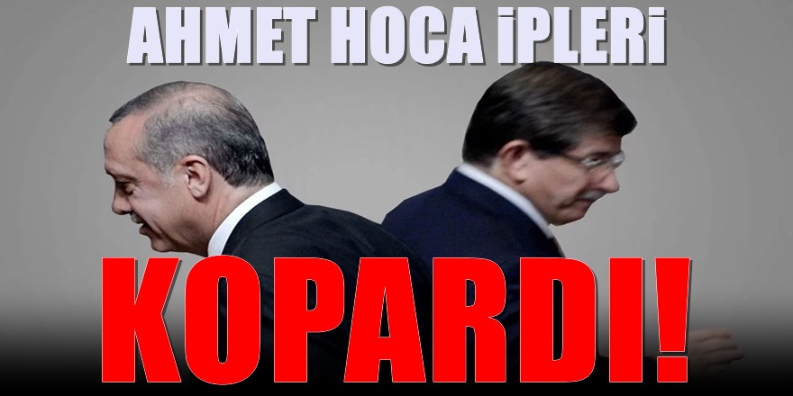 Davutoğlu resmen Erdoğan'a rakip oldu