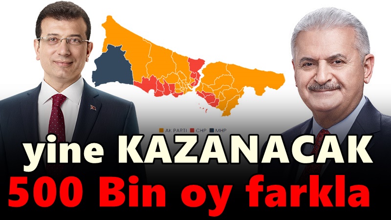 Yeni öngörü : İmamoğlu bu defa 500 bin oy farkla gelecek