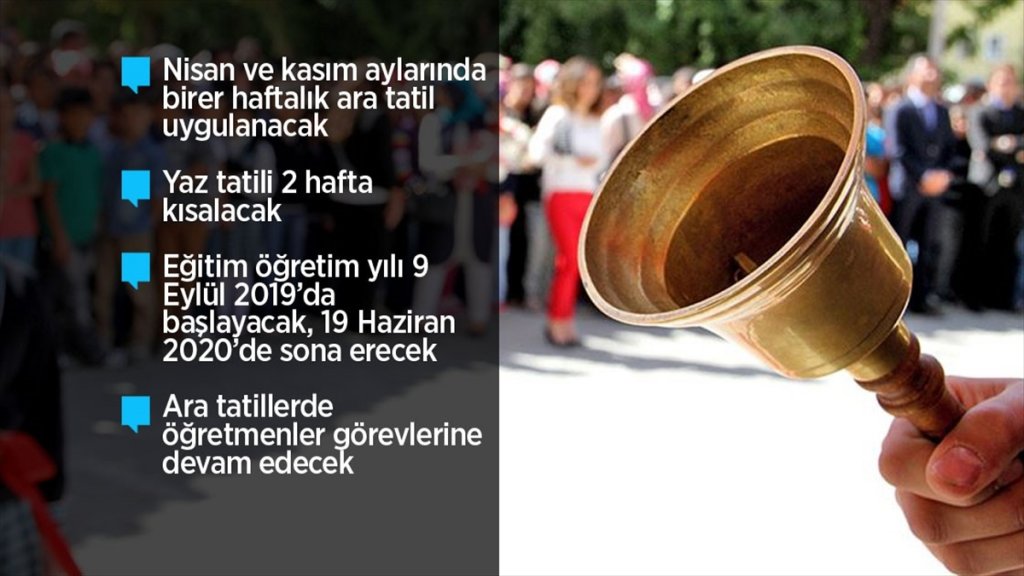 Okullara 2 Yeni Ara Tatil geldi