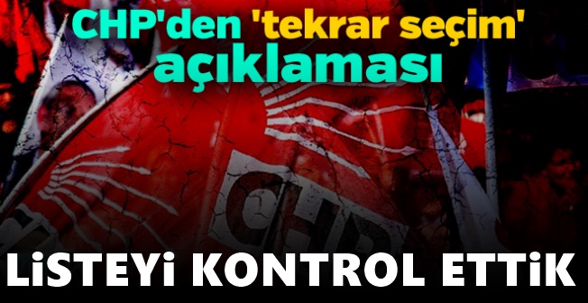 CHP İstanbul seçmen listesini kontrol etti! İlk açıklama