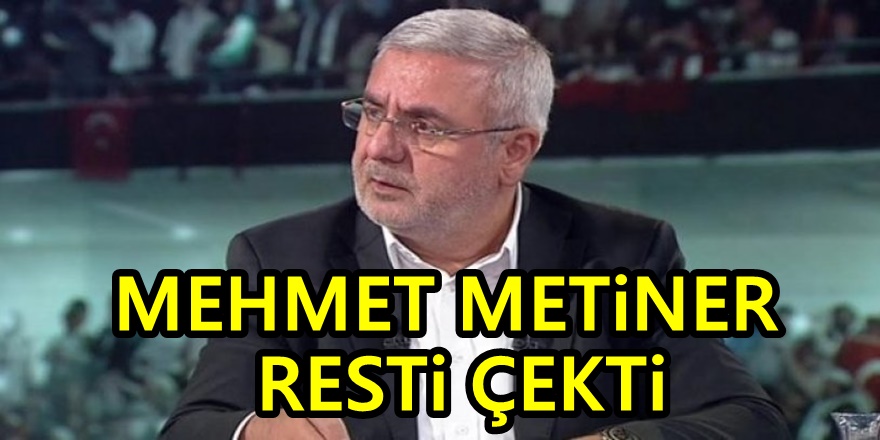 AKP'li Metiner böyle seslendi: Oyunuzun rengini açıklayın, yeter!