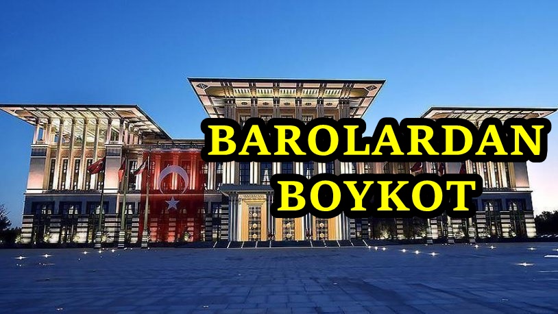 Saray'daki törene katılmayacağını açıklayan baro sayısı 41'e yükseldi