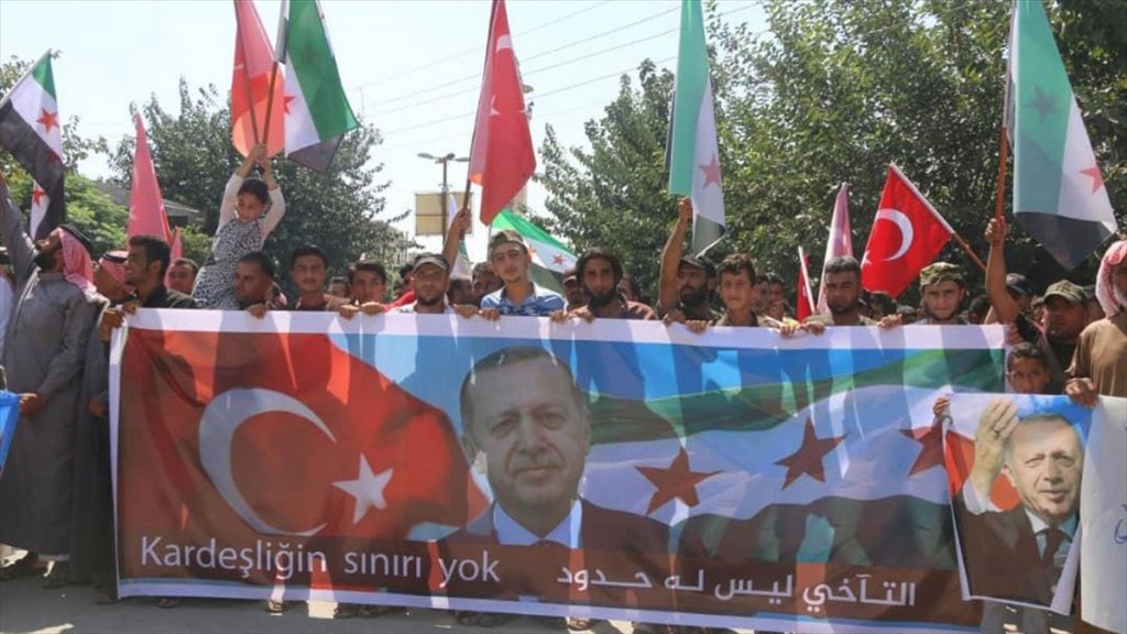 Afrin'de Türkiye'ye Teşekkür Yürüyüşü