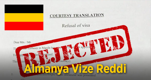 Almanya vizem red geldi ne yapmalıyım