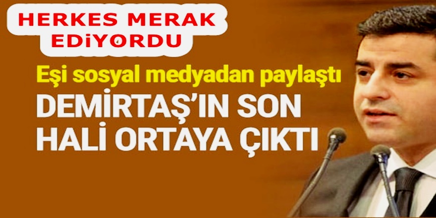 Selahattin Demirtaş'tan geçirdiği rahatsızlık sonrası ilk fotoğraf! Eşi paylaştı