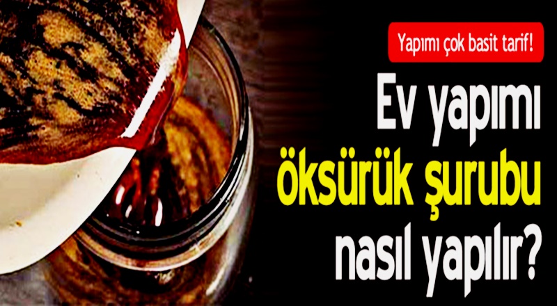 Ev yapımı öksürük şurubu