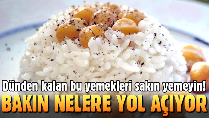 Dünden Kaldı Isıtıp yediniz. Tek bir kaşığı bile bakın midenizi ne hale getiriyor