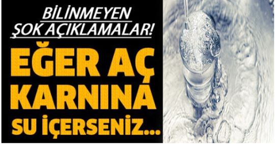 Aç karnınıza İçtiğimizde bedenimizde gerçekleşenler