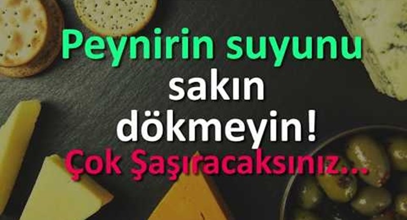 Peynir Suyu O hastalığı durduruyor