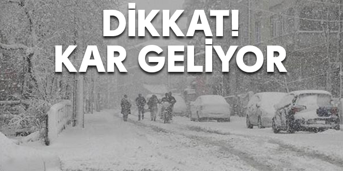 İstanbul'a şiddetli kar geliyor