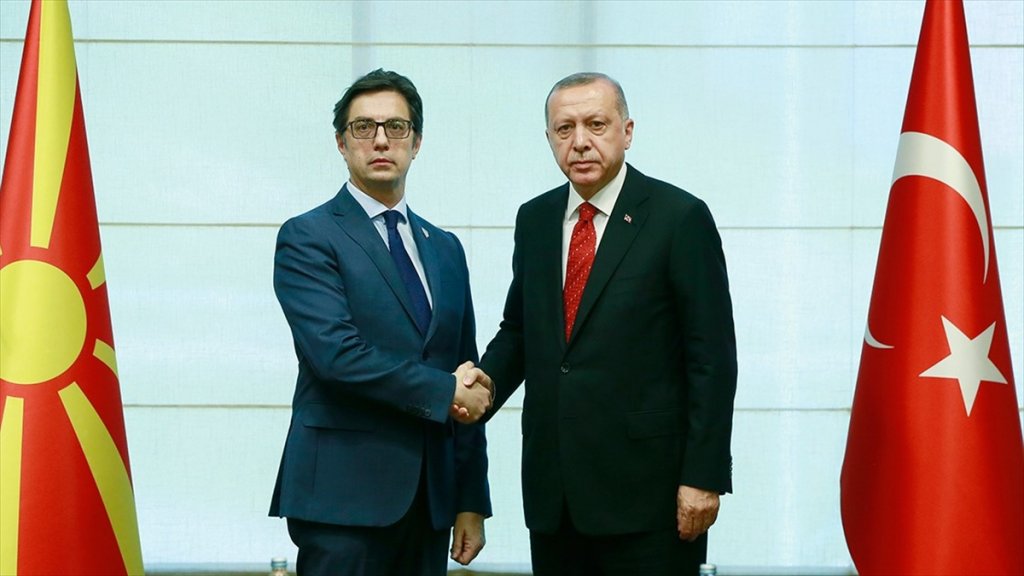 Erdoğan İle Kuzey Makedonya Cumhurbaşkanı Pendarovski Görüştü