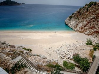 Kaputaş Plajı'nda 'Koronavirüs' Sessizliği