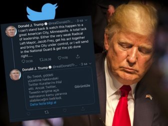 Twitter'dan Trump'ın Paylaşımına 'Şiddeti Yüceltme' Uyarısı