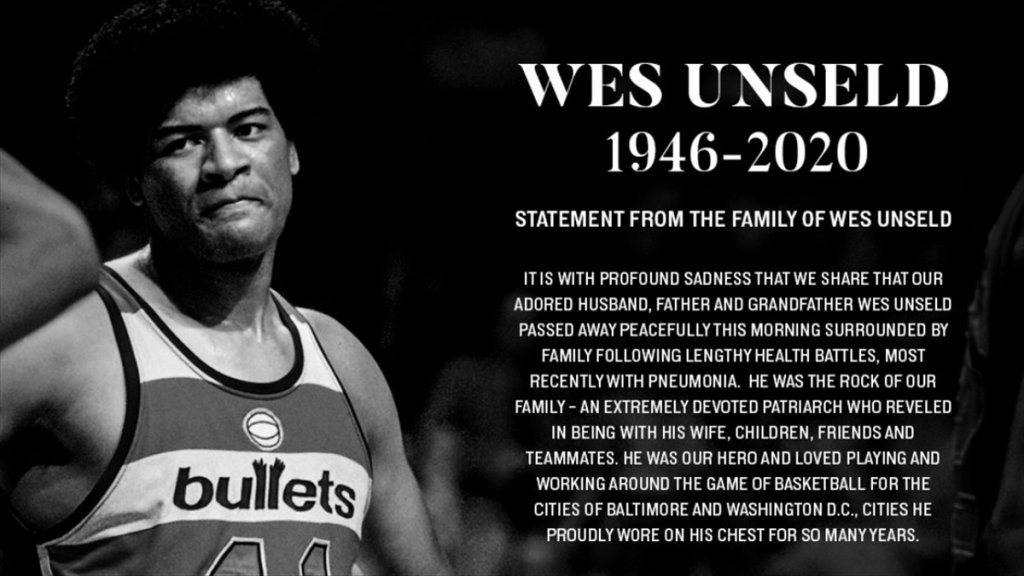 ABD'de acı haber! Nba Efsanesi Wes Unseld Hayatını Kaybetti