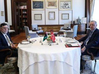 Erdoğan, Libya Başbakanı Serrac ile Bir Araya Geldi