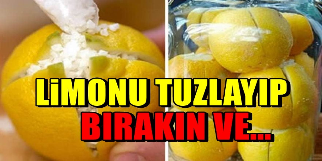 Uyumadan Önce Başucunuza Limonu Bir Tutam Tuzla Tuzlayıp koyun o sorun biter