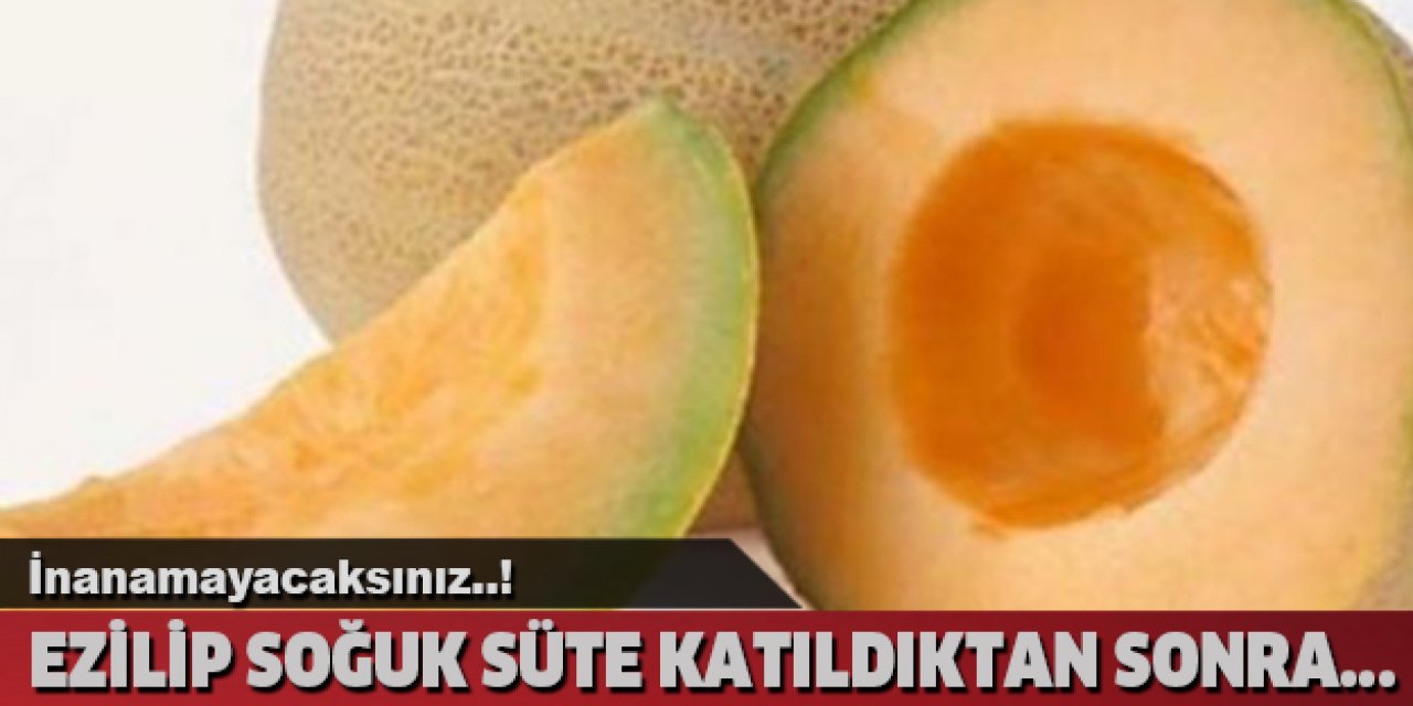 Kavunu Ezip Sütle karıştırıp Yüzünüze Sürdüğünüzde o sorun geçiyor.