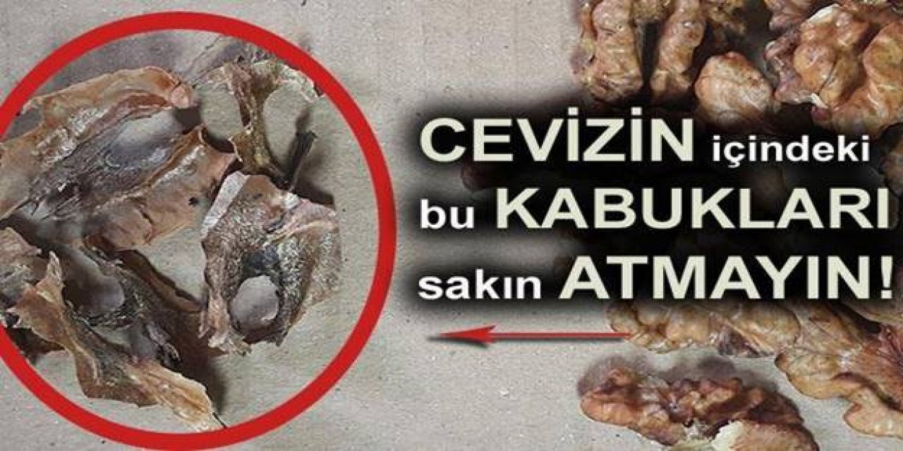 Cevizin İçindeki Bu Perdeyi Kaynatıp İçerseniz O Sorun geçer