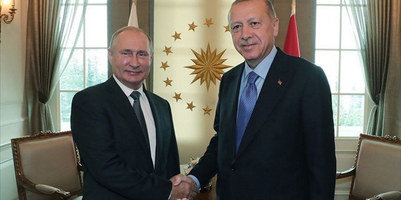 Cumhurbaşkanı Erdoğan ve Putin Görüştü
