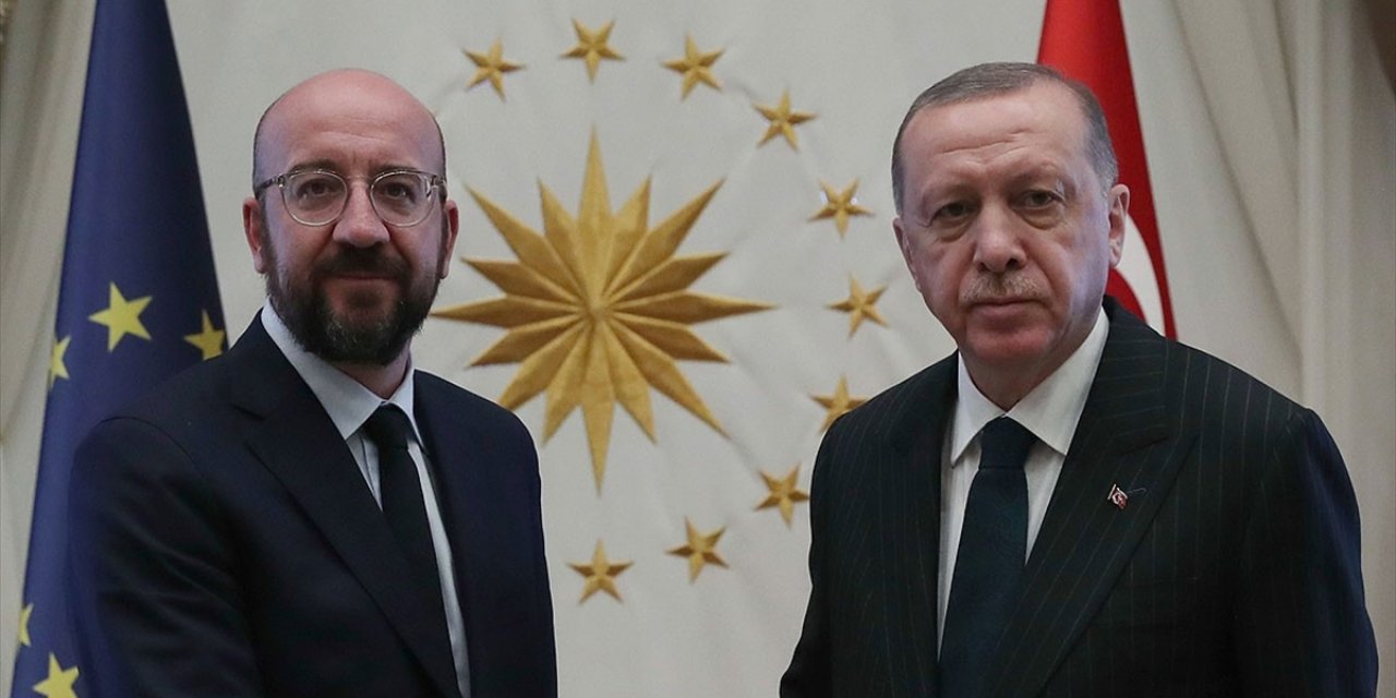 Erdoğan, AB Konseyi Başkanı Michel ile Görüştü