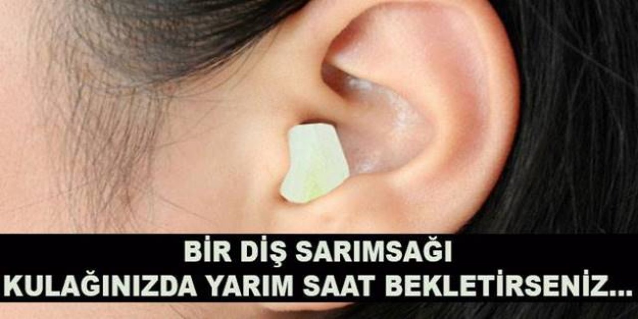 1 Diş sarımsağı Kulağınızda yarım saat bekletince o sorun geçer