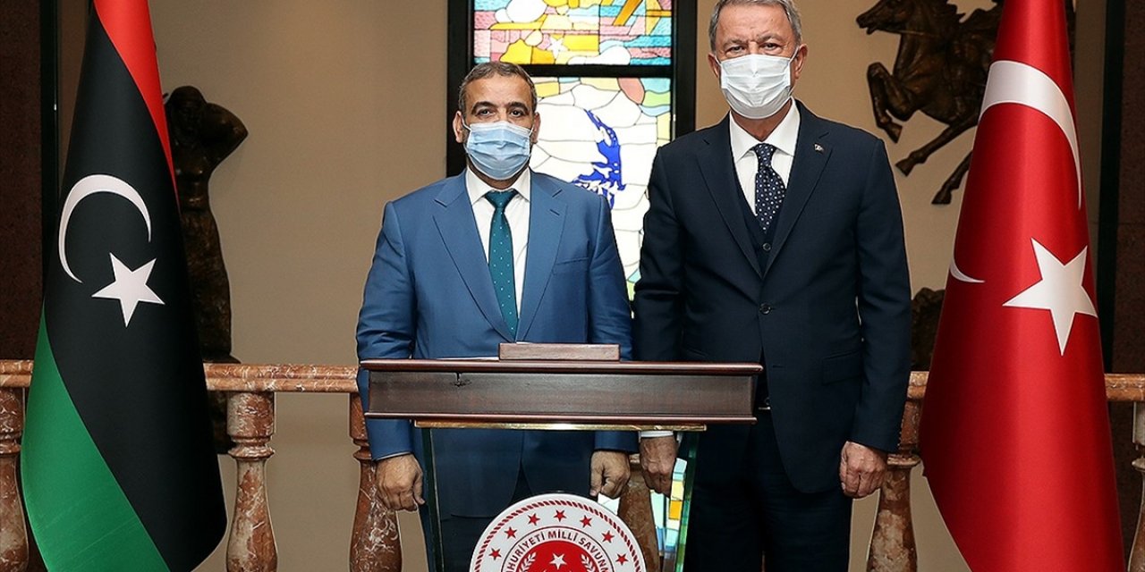 Bakan Akar, Libya Yüksek Devlet Konseyi Başkanı Meşri ile Görüştü