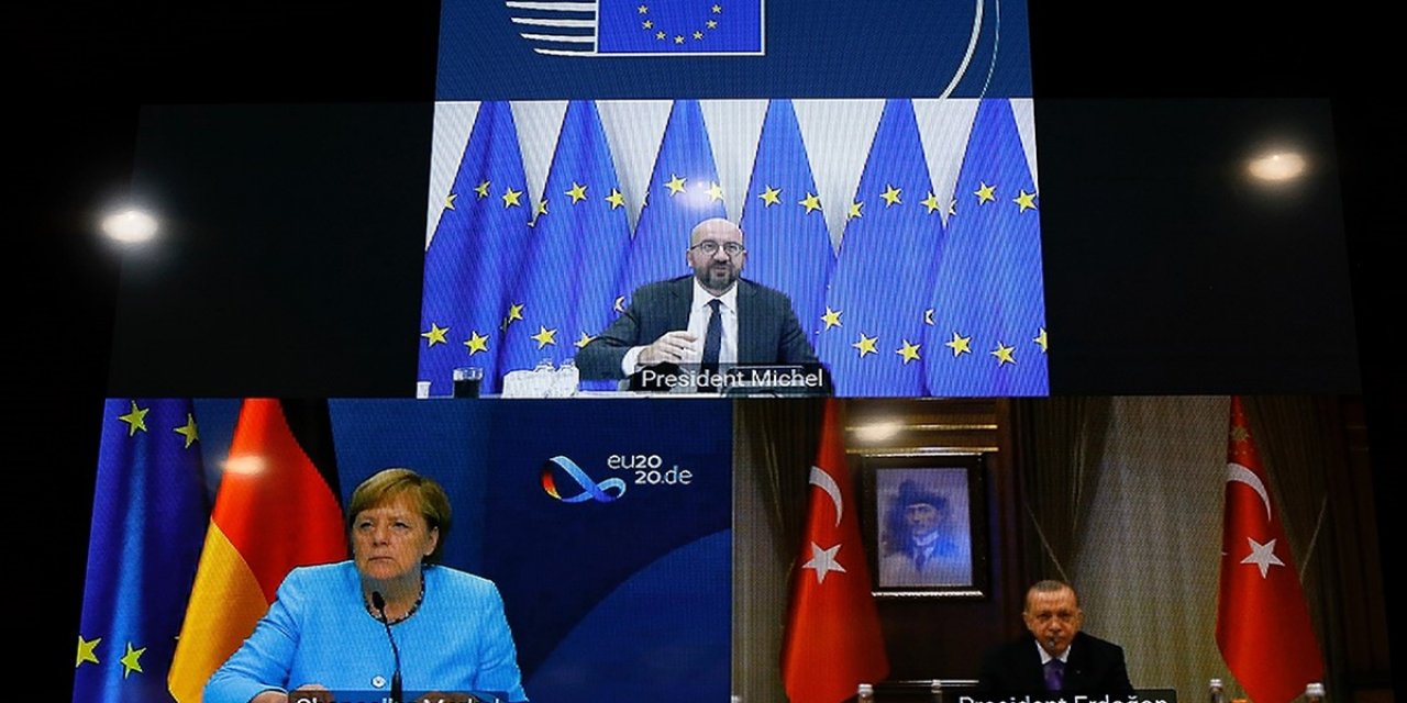 Erdoğan, Almaya Başbakanı Merkel ve AB Konseyi Başkanı Michel ile Görüştü