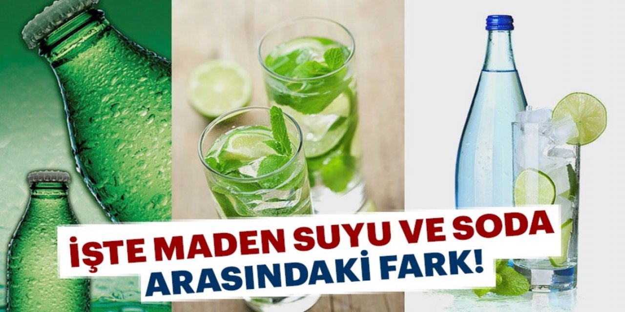 Maden Suyu ve Soda Herkes Bu yanılgıya düşüyor oysa aralarındaki fark aslında..
