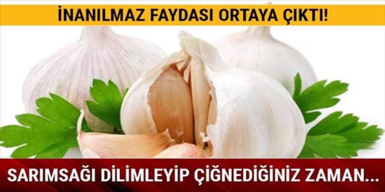 1 Diş sarımsağı ince ince dilimleyip yediğinizde o sorun geçiyor