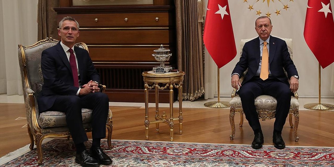 Cumhurbaşkanı Erdoğan ile NATO Genel Sekreteri Stoltenberg Bir Araya Geldi