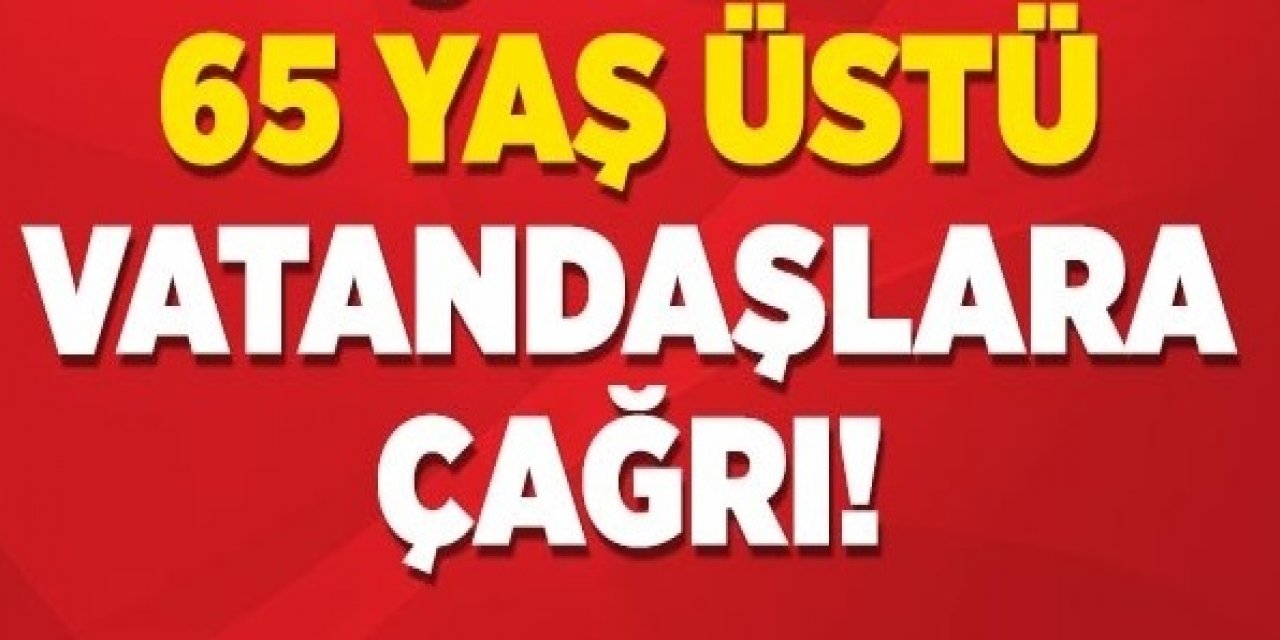 Uzmanlardan korona virüsle mücadelede 65 yaş üstü vatandaşları kızdıracak teklif