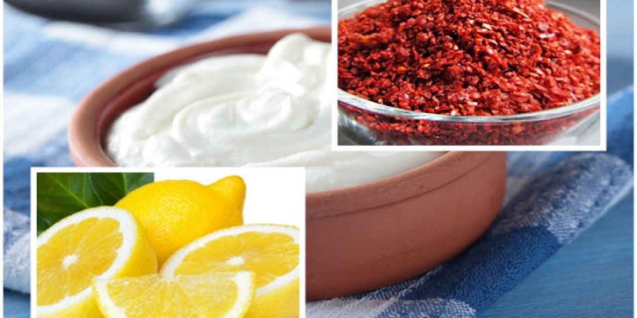 Yatmadan Hemen Önce Pul biberli yoğurt ve limon karıştırarak yenilirse o sorun geçiyor..