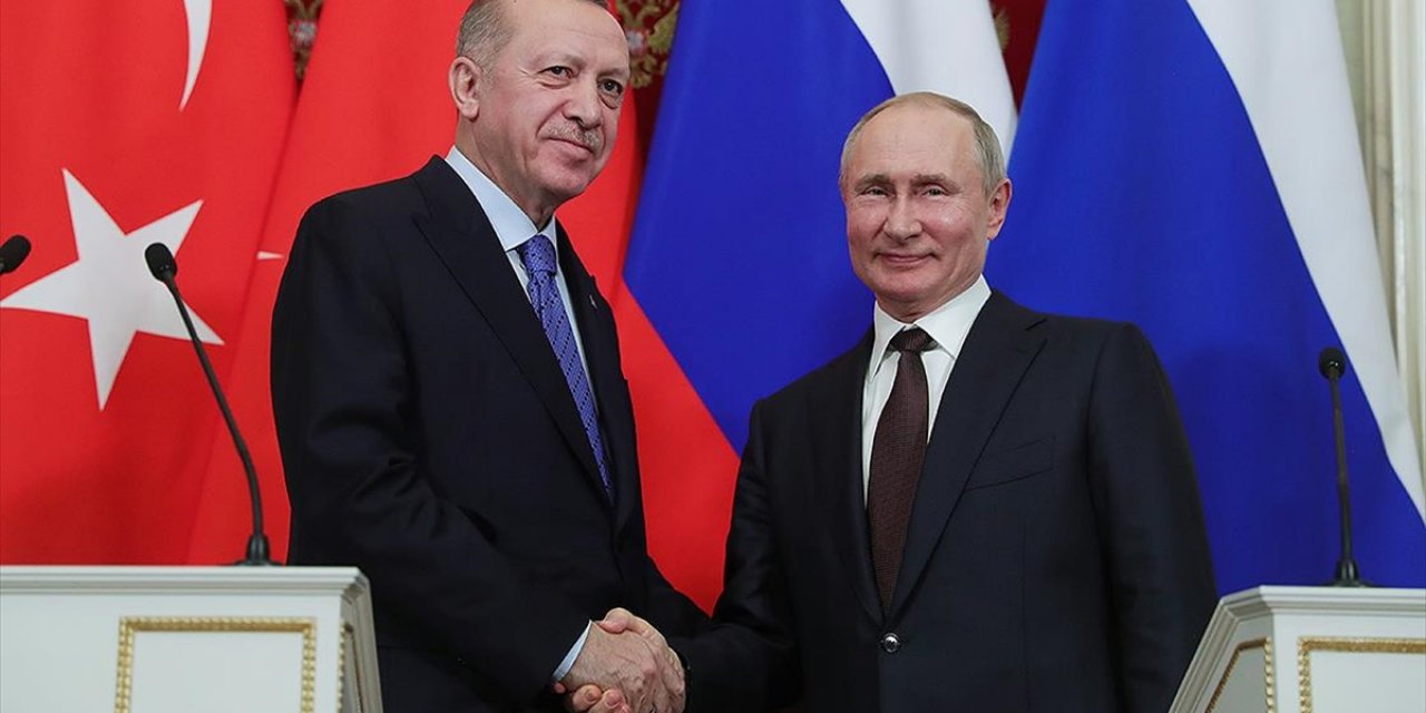 Cumhurbaşkanı Erdoğan, Rusya Devlet Başkanı Putin ile Görüştü