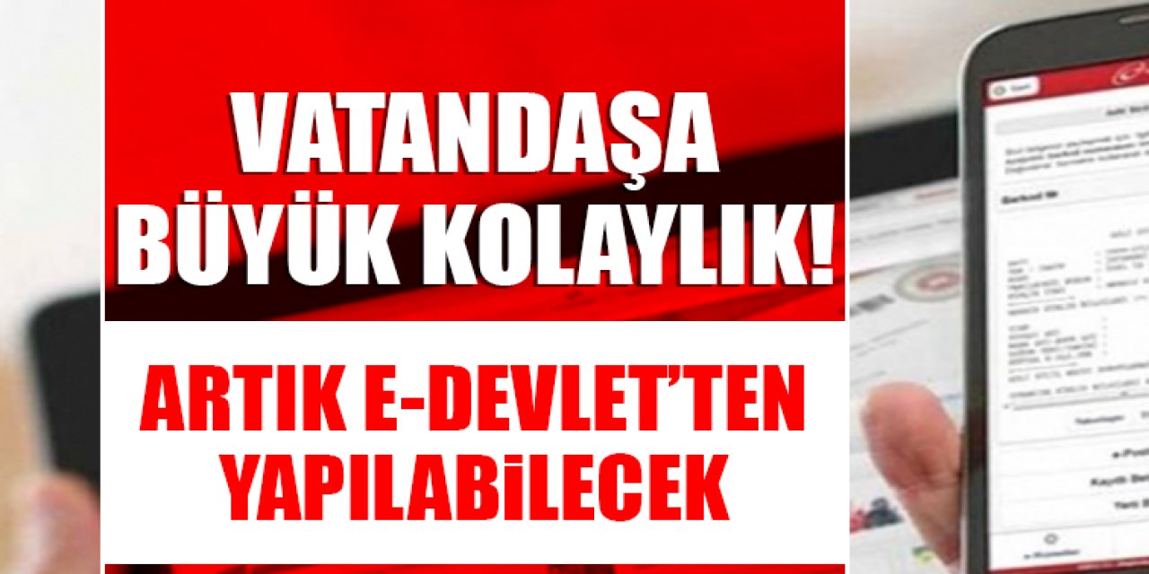 E-Devlet üzerinde yeni bir özellik daha vatandaş kolaylıkla kurtulabilecek