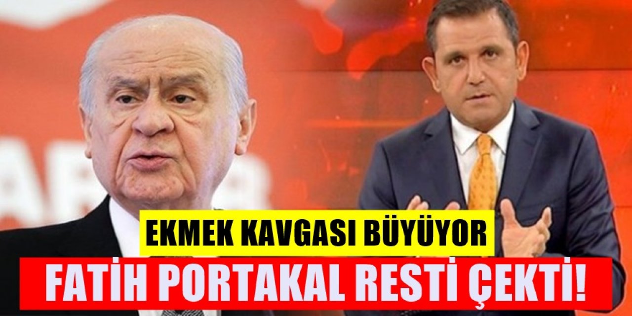 Fatih Portakal MHP'ye ekmek kampanyası nedeniyle verdi veriştirdi çok çıkış!