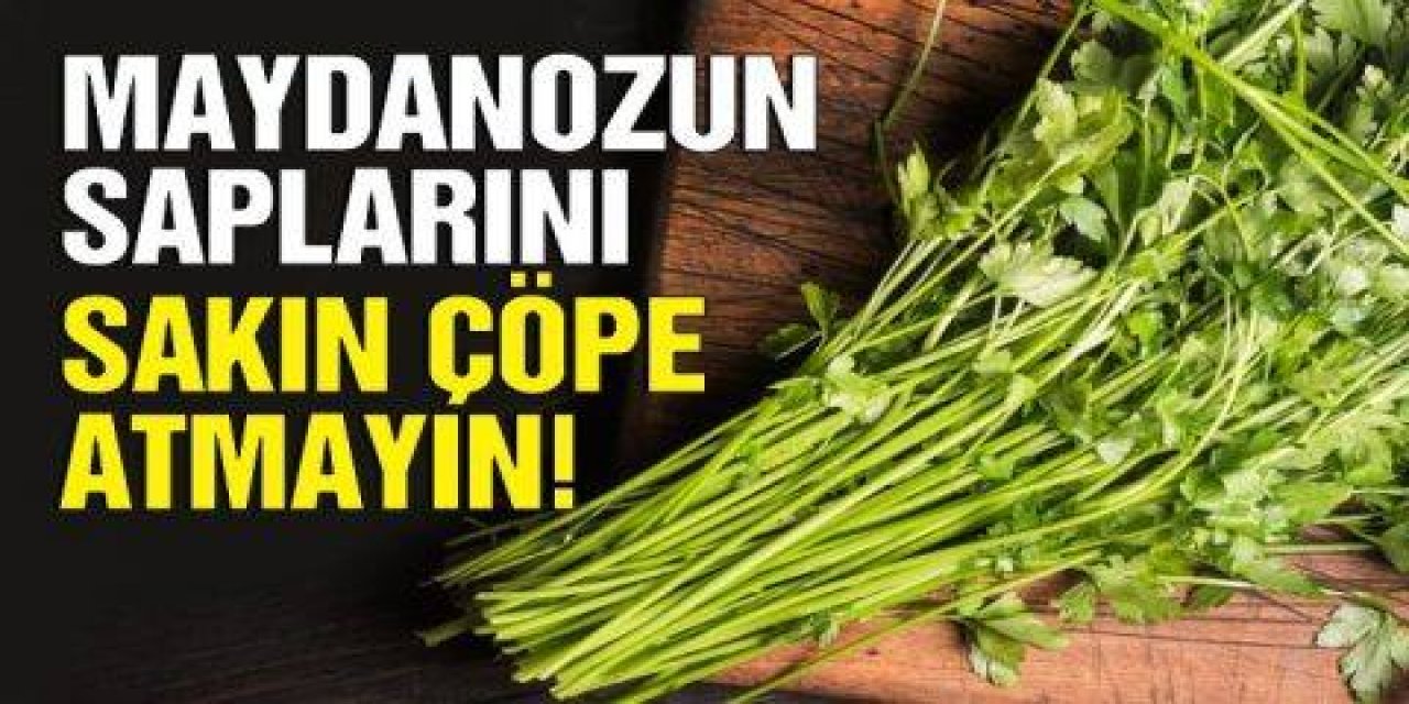 Maydanoz saplarıyla o sorunu yok edebilirsiniz çöpe atmayın böyle kaynatıp içince hemen geçiyor...
