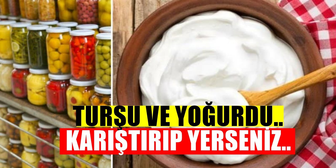 Yoğurt ve turşu karıştırılıp yenilirse 1 hafta içerisinde o sorundan tamamen kurtarıyor!..