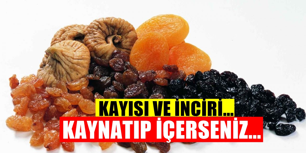 Kayısı ve inciri kaynatıp gece içerseniz o sorunu geçiriyor!