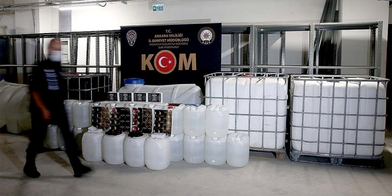 Emniyet Güçleri Ankaralıları Sahte İçkiden Korudu