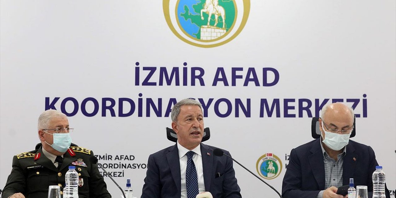 Bakan Akar: 'İzmir'deki Depremde Silahlı Kuvvetlerimizde Can Kaybı Yok'